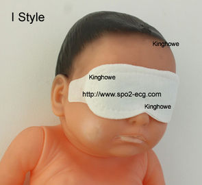 China I Style Neonatal Phototherapy Eye Mask Size Custom Blue And White Color supplier