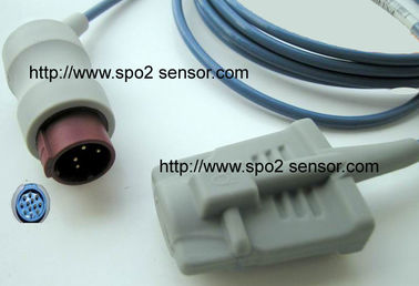 China Kontron 7138,7840,7845 - spo2 sensor, Gray or bule cable, Round 6-pin supplier