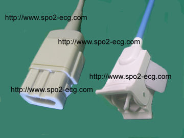 China GE Medical SPO2 Finger Sensor DB 9 pin / pulse oximeter probe Finger Clip And Softtip supplier