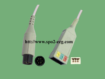 China Medical GE ECG Lead Cable Pro 1000 AA 2 / 6 Pin Multi - Link Plug System supplier
