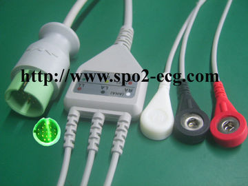 China Spacelabs GE ECG Cables 90496 Ultraview TRU-LINK Style Low Noise Signal Transfer supplier