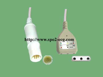 China Professional SIEMENS ECG Cable Light Weight PM8010 PM8014 AHA And IEC supplier