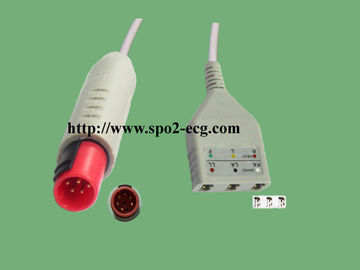 China Bionet BM3 Reusable Ecg Patient Cable Round 8 Pin 3.6 Metre CE Standard supplier