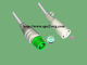 Insulated One Piece ECG Lead Cable DS5300W Accurate Messurement Snap End supplier