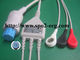 ASP Style Datex Ohmeda ECG Cable AHA IEC Round 10J For Patient Monitor supplier