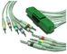 TPU One Piece EKG Lead Wires 3/5 Lead 3.6 Metre Length Blue Wire supplier