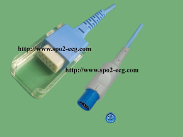 China 8 Feet Hellige SPO2 Extension Cable Round 10 Pin To DB9F With 12 Months Warranty supplier