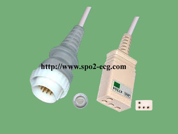 China Durable NEC 3 Lead Ecg Cable 16 Pin With Accurate Measurement Insulated Type supplier