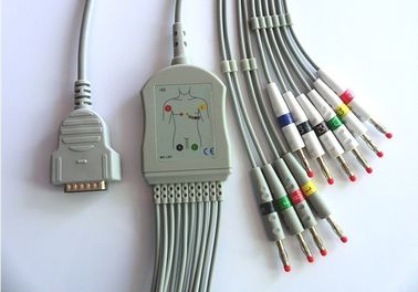 China GE- Marquette / Hellige ECG Machine Cable VS-2P Plug One Piece CE Approval supplier