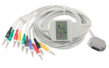 China SIEMENS EKG Machine Cable TPU Material Cable 12 Feet Length High Precision supplier