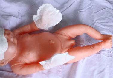 Non - Woven Fabrics Disposable Baby Products Newborn Baby Hand Gloves L S Size supplier