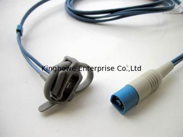 Philips/HP M1190A, M1191A, M1192A, M1193A -spo2 sensor,HP 8Pin grap / Bule, Adult finger clip supplier