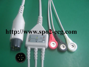GE-MEDICAL Pro1000/Datex-Ohmeda_IEC, 3 / 5lead, clip and snap,round 6pin,TPU,40in(102cm) / 2Pin supplier
