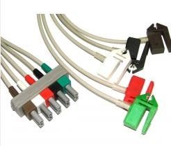 TPU Philips ECG Cables / Lead Shielded Cable 3.6 Metre For All AA- Plug System supplier