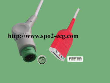 Mindray Electrode Lead Wires One Piece With 6- Pin Connector , TPU Material supplier