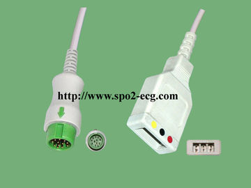 Mindray Electrode Lead Wires One Piece With 6- Pin Connector , TPU Material supplier