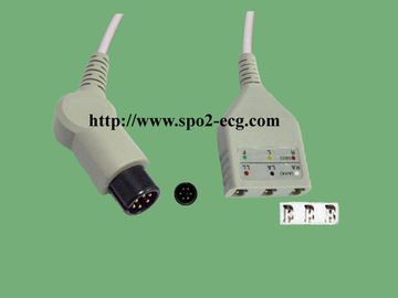 LL Style ECG Medical Cables One Piece Round 6 Pin No Resistance supplier