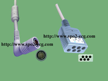 Colin 5 Lead ECG Cable BP88 / BP306 , ECG Trunk Cable CE Standard supplier