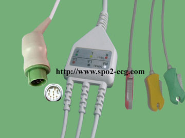 OEM ODM ECG Lead Cable 3 / 5lead AHA IEC LL Style ,1KΩ Resistance supplier