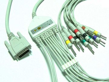 Hellige One Piece EKG Machine Cable Banana 4.0 10kΩ Resistance Lifescope Series supplier